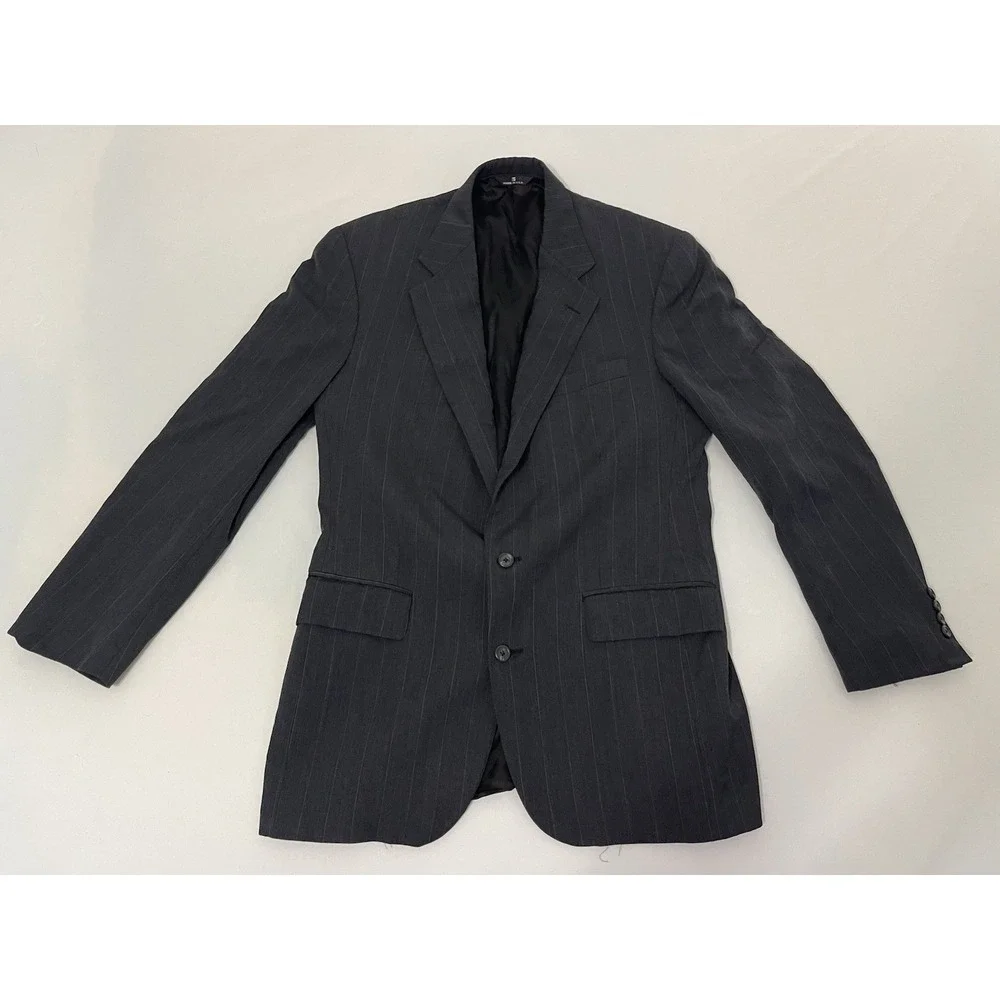 Vintage Ralph Lauren Polo University‎ Club Gray Wool 2 Button Blazer Men's 42R
